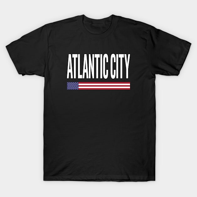 Atlantic City, City Pride USA Flag T-Shirt by MakeSomeonesDay